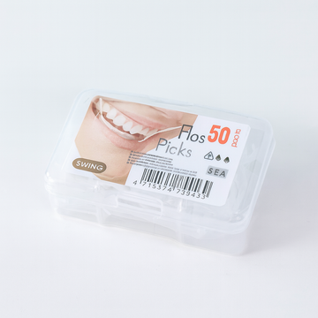 Square Box Plastic Dental Floss 50Pcs-0243