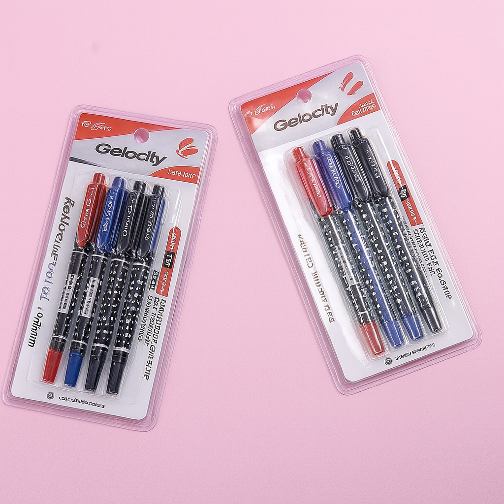 Line-Drawing Gel Pen 4Pcs
