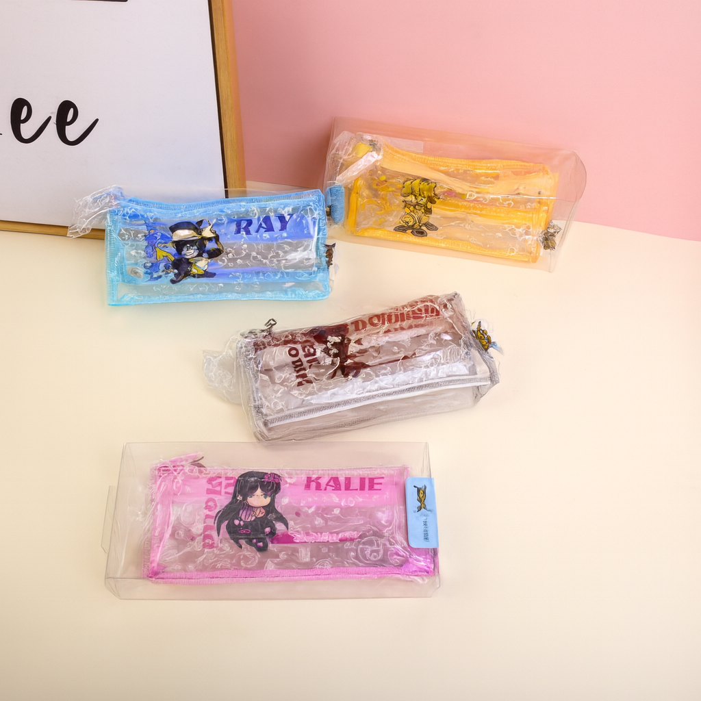 AOTU World-Large transparent triangle pencil bag