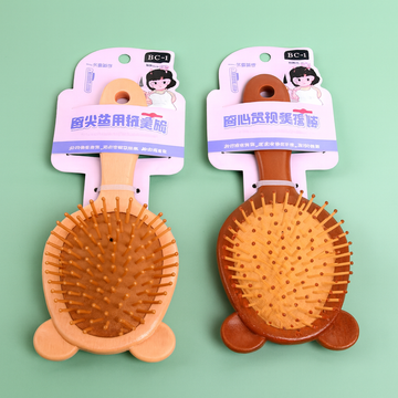 Milk tea color large air bag comb-912