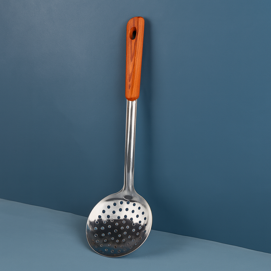 Golden three holes 12# slotted spoon