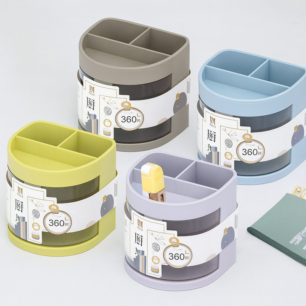 620 Morandi Color Three-Layer Pen Holder