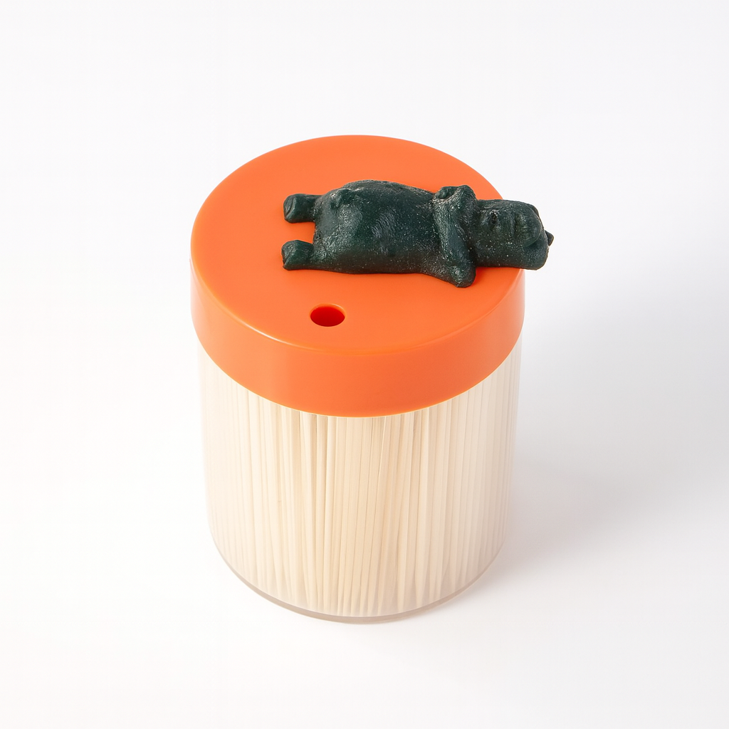 Toothpicks In Round Box-6098