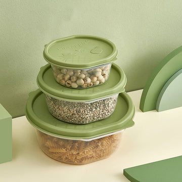 Round Large 3Pcs Fresh-Keeping Box Set