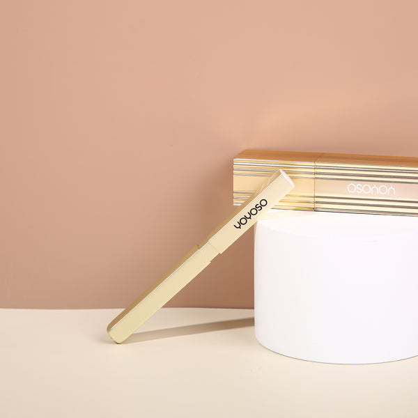 Light Gold Portable Telescopic Lip Brush