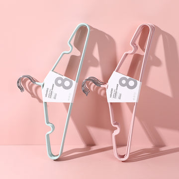 Simple PVC coated hanger-8pcs