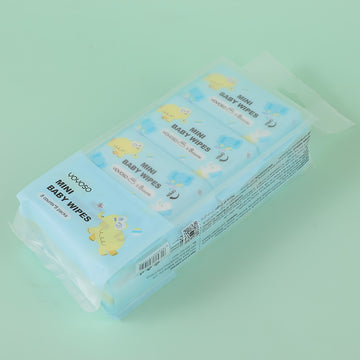 Cartoon animal baby hand and mouth soft wipes (8 counts *8 packs