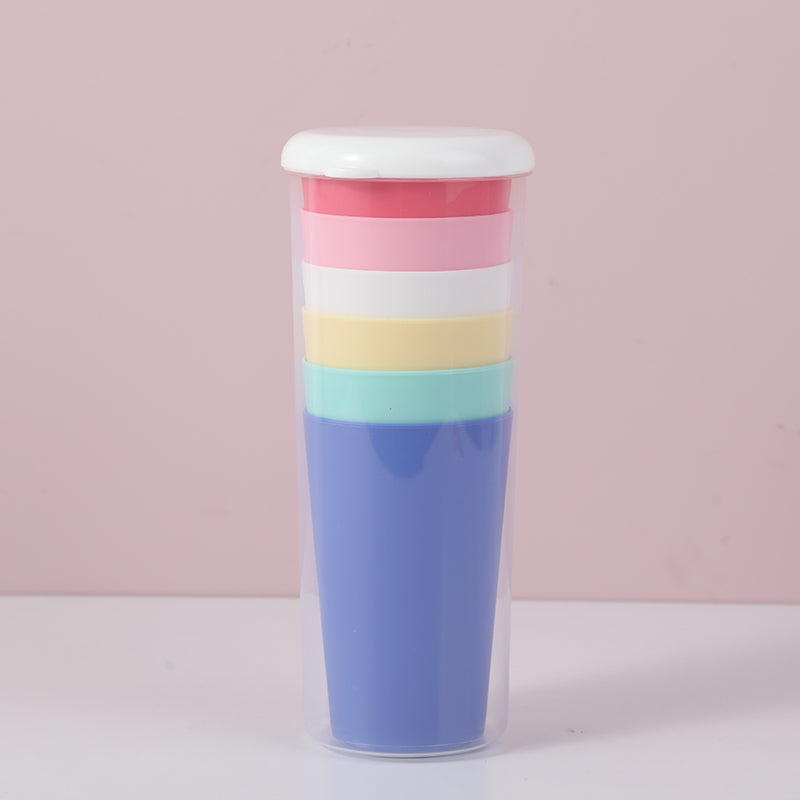Box-packed eco-friendly water cup 6-piece set