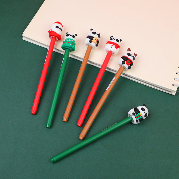 Panda christmas gel pen-blue