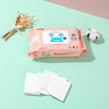 Baby skin care 80 wipes with cover