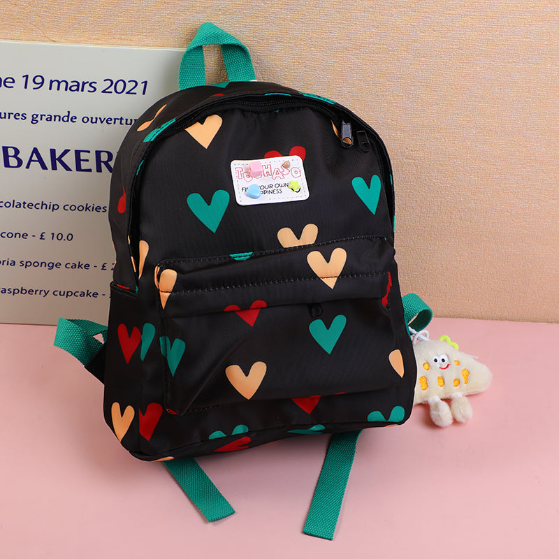 Cheese Pendant Love Bells Kids' Shoulder Bag-Black