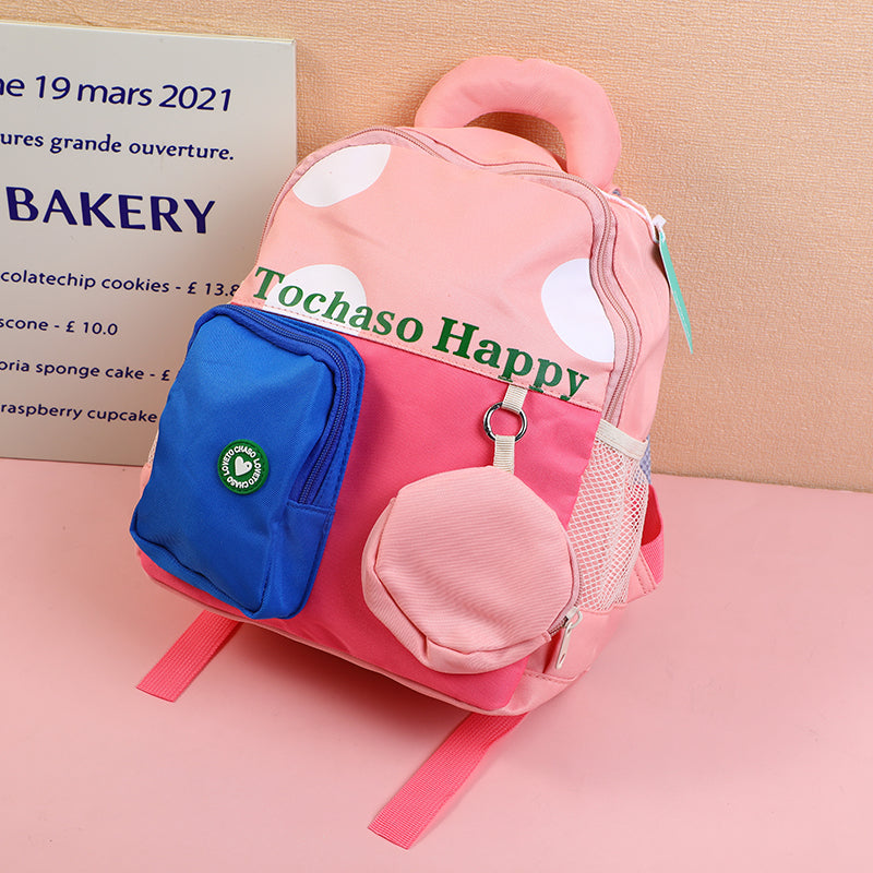 Little Animal Printed Kids' Shoulder Bag-Pink