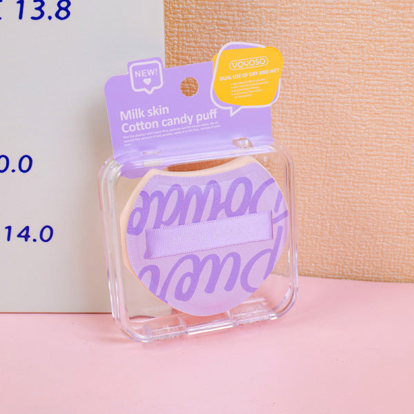 Milk cotton candy puff