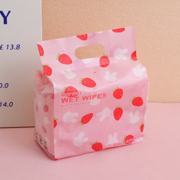 Fresh fruit soft wipes (10 counts *10 packs)