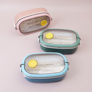 Single layer rectangular plastic lunch box -900ml