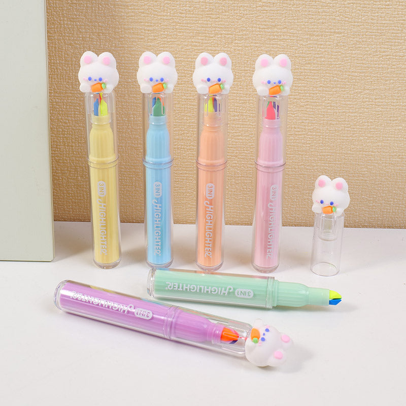 Rabbit 3-in-1 Fluorescent Pen