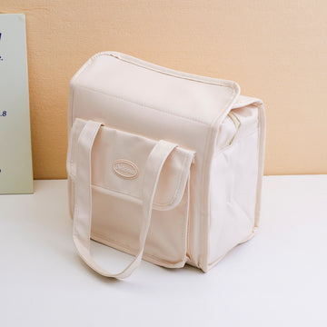 Insulated Handheld Bento Bag - White