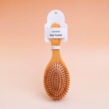 Bamboo oval airbag comb
