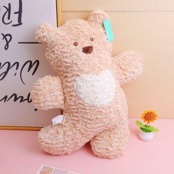 Naughty Bear Pillow - Beige