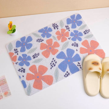 Flower dance wire loop floor mat