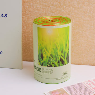 Aromatherapy drawstring garbage bag 80pcs- Green