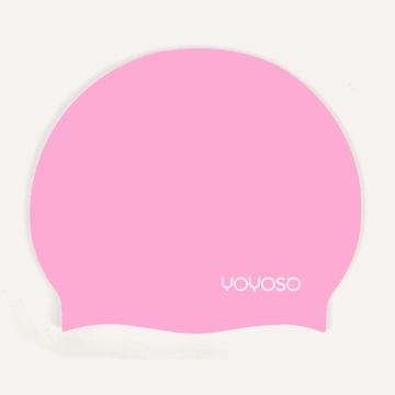 Solid color swimming cap for kids - pink