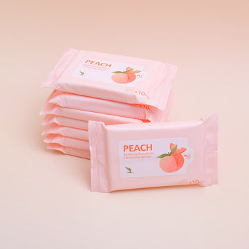 Peach Makeup Removing Wipes (10pcs*8packs)