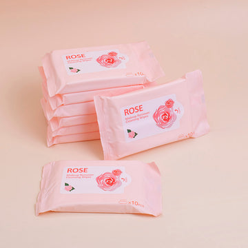 Rose Makeup Removing Wipes(10pcs*8packs)