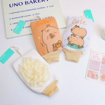 Capybara Series - Flower bath towel