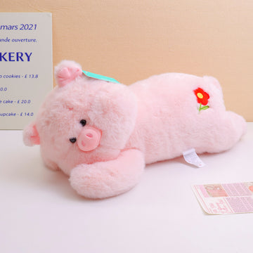 Pig Series - Prone Position Little Flower Plush Doll - 53 cm