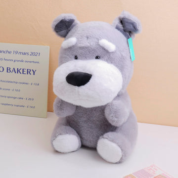 Schnauzer Puppy Series - Seated plush doll -43cm