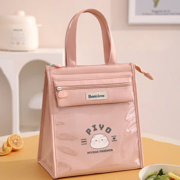 Trendy Handheld Lunch Box Bag - Pink