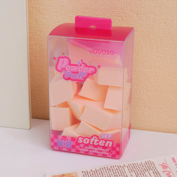 High-elasticity Diamond-shaped Makeup Puff 16-pack  Set
