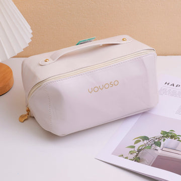 Multifunctional Foldable Makeup Bag - Beige