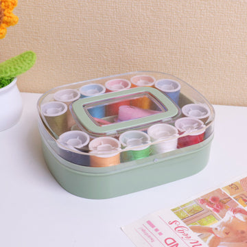 Oval-shaped Sewing Kit