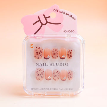 Sweetheart Girl Press-on Nails - Wild Leopard Print, 10 pieces