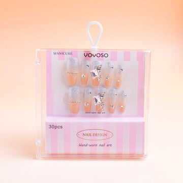 Sweet Promise Press-on Nails - Colorful and Gorgeous, 30 pieces