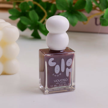 Cute Double-Ball Nail Polish - Caramel Color