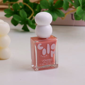 Cute Double-Ball Nail Polish - Orange