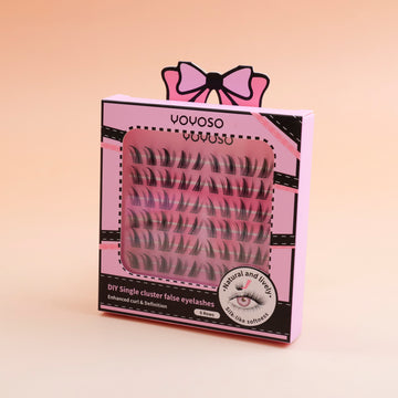 Wide-angle Enlarging · Single Cluster False Eyelashes