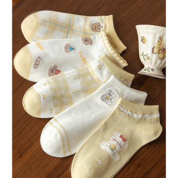 Yellow Series Women's Ankle Socks-2 pairs
