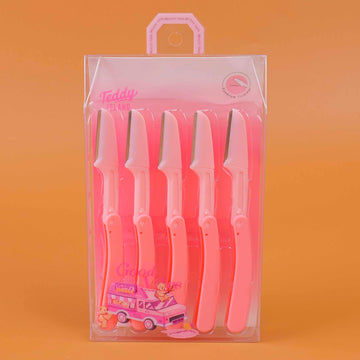 TEDDY ISLAND Series Sharp Folding Eyebrow Razor 5pcs Set