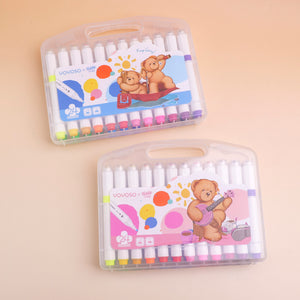 TEDDY ISLAND Series   New-style Signet Watercolor Pen 24PCS