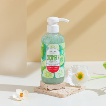 350ml Exfoliating Shower Gel - Cucumber Scented