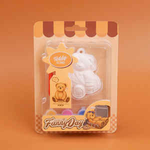 TEDDY ISLAND Series  Backpack Sitting Bear DIY Colored Plaster Painting HY-SGH80