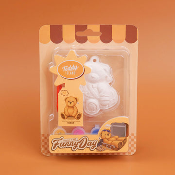 TEDDY ISLAND Series  Backpack Sitting Bear DIY Colored Plaster Painting HY-SGH80