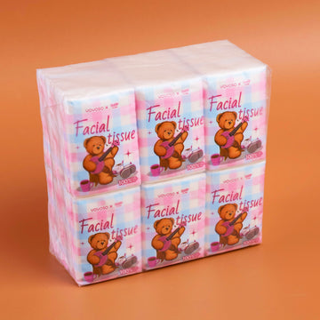 TEDDY ISLAND Series Pocket Tissue (18 Packs)