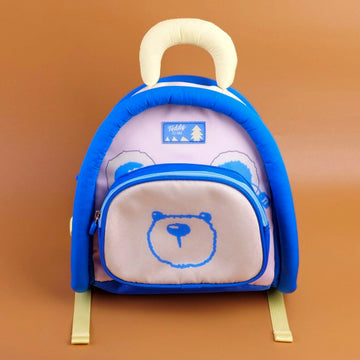 TEDDY ISLAND Series Trimmed Kids Backpack - Blue