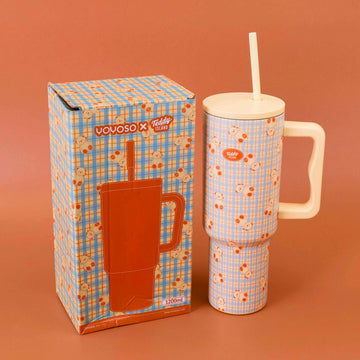 HS-BWB6001 TEDDY ISLAND Series Large-capacity Thermos Cup Model A - 1.2L