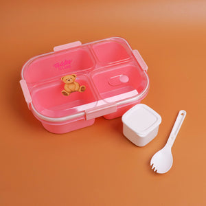 HS-BDH6001 TEDDY ISLAND Lunch Box - 1150ml Pink